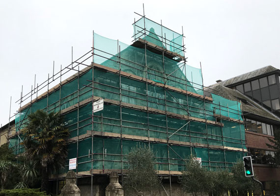 Stone croft scaffolding