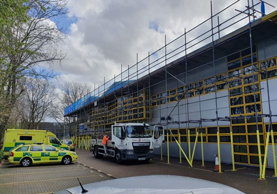 NHS scaffolding